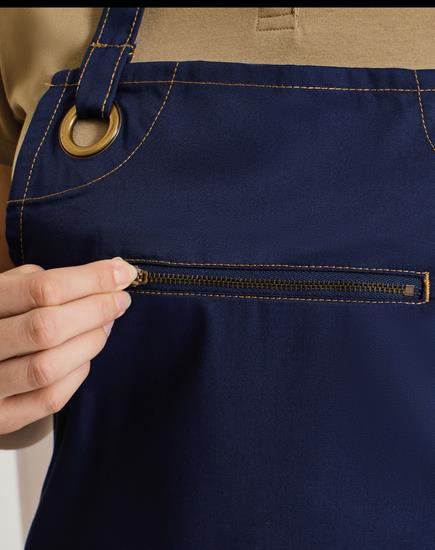 Premier Barley Contrast Stitch Bib Apron - PR121 - Premier product photo
