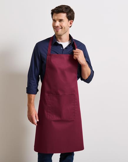 Premier 'Colours' Bib Apron with Pocket - PR154 - Premier product photo