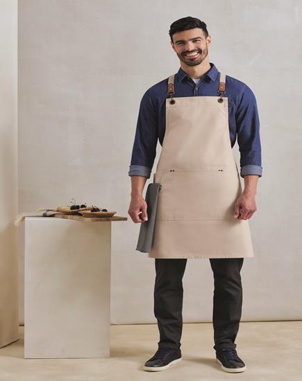 Premier Clip 'n' Clasp Cross Back Bib Apron - PR182 - Premier product photo