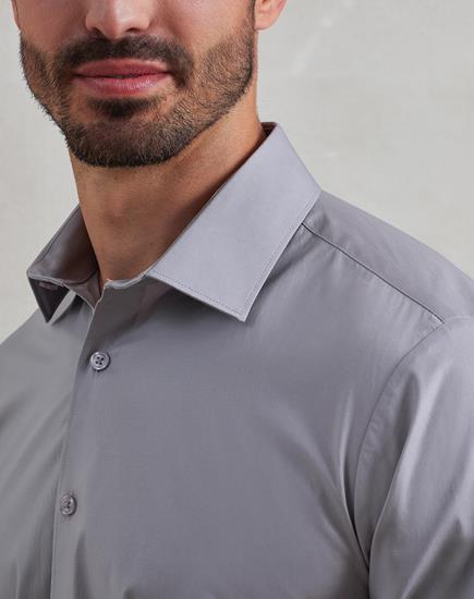 Premier Long Sleeve Stretch Fit Poplin Shirt - PR244 - Premier product photo