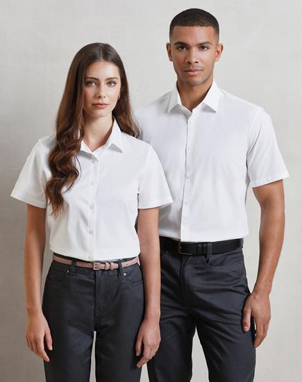 Premier Short Sleeve Stretch Fit Poplin Shirt - PR246 - Premier product photo