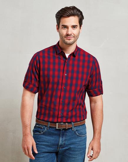 Premier Mulligan Check Long Sleeve Shirt - PR250 - Premier product photo