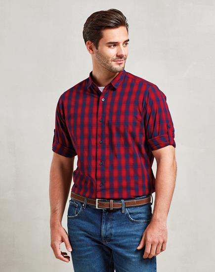 Premier Mulligan Check Long Sleeve Shirt - PR250 - Premier product photo