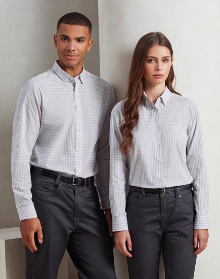 Premier Maxton Check Long Sleeve Shirt - PR252 - Premier product photo