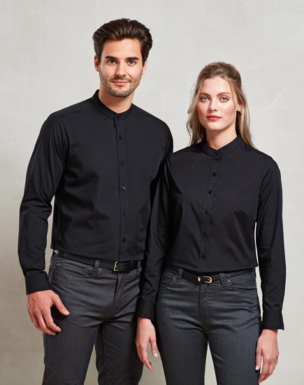 Premier Long Sleeve Grandad Shirt - PR258 - Premier product photo