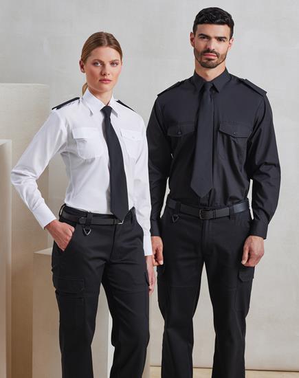 Premier Ladies Long Sleeve Pilot Shirt - PR310 - Premier product photo