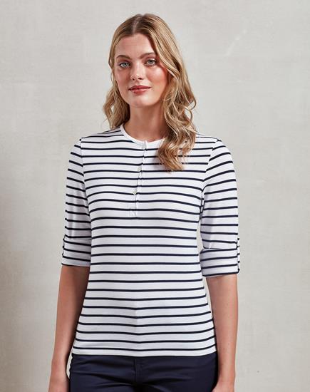 Premier Ladies Long John Roll Sleeve T-Shirt - PR318 - Premier product photo
