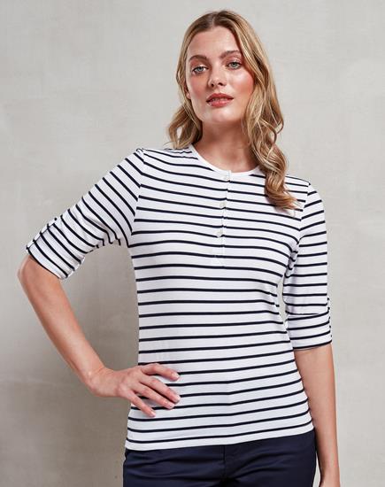 Premier Ladies Long John Roll Sleeve T-Shirt - PR318 - Premier product photo