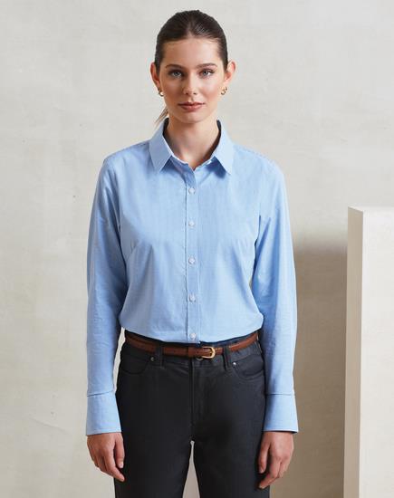 Premier Ladies Gingham Long Sleeve Shirt - PR320 - Premier product photo