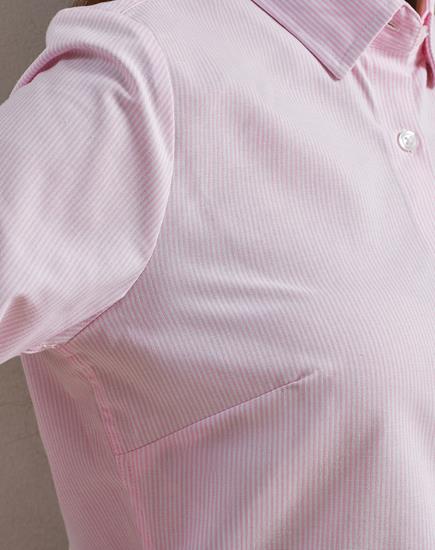 Premier Ladies Long Sleeve Striped Oxford Shirt - PR338 - Premier product photo