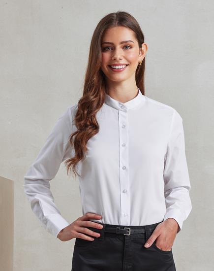Premier Ladies Banded Collar Grandad Shirt - PR358 - Premier product photo