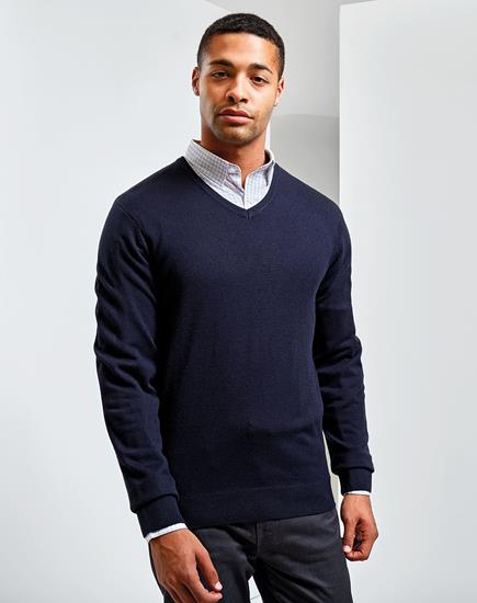 Premier Essential Acrylic V Neck Sweater - PR400 - Premier product photo