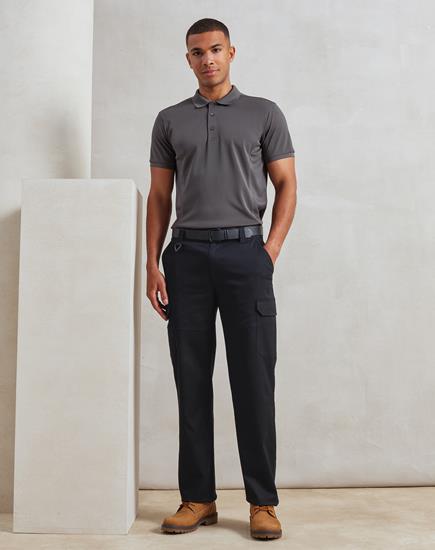 Premier Unisex Stretchchecker Work Cargo Trousers - PR565 - Premier product photo