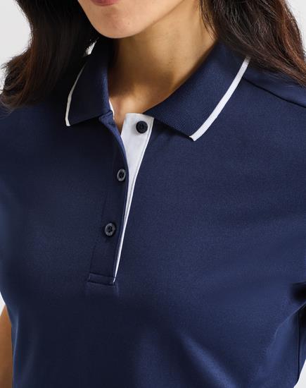 Premier Ladies Contrast CoolcheckerÂ® PiquÃ© Polo Shirt - PR619 - Premier product photo