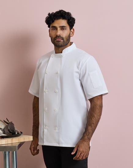 Premier Short Sleeve Chef's Jacket - PR656 - Premier product photo