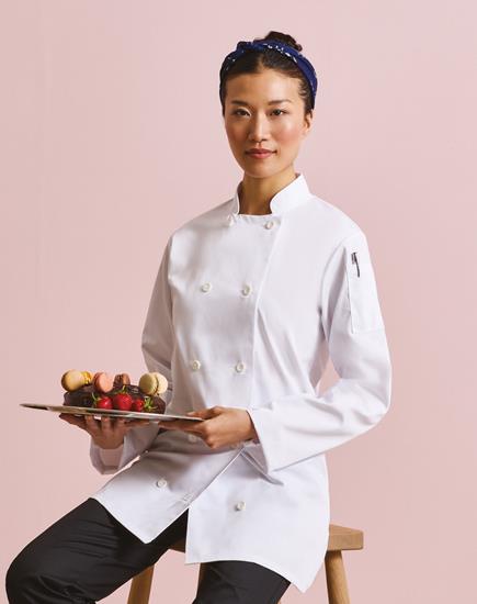 Premier Ladies Long Sleeve Chef's Jacket - PR671 - Premier product photo
