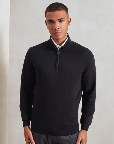 Premier Zip Neck Sweater - PR695 - Premier product photo