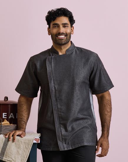 Premier Short Sleeve Zipped Chef's Jacket - PR906 - Premier product photo