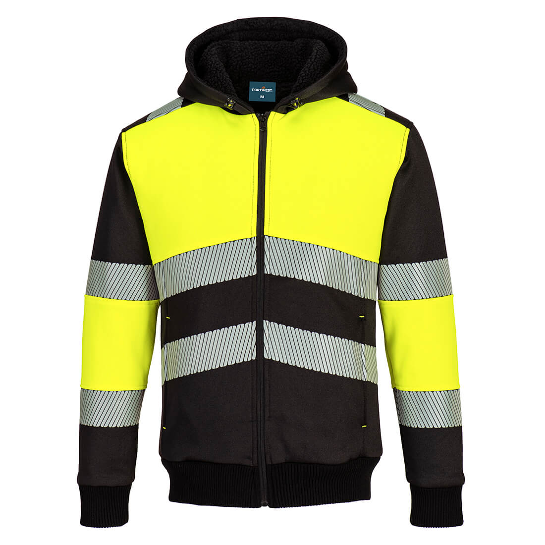 Portwest - PW3 Hi-Vis Zipped Class 1 Winter Hoodie - PW377