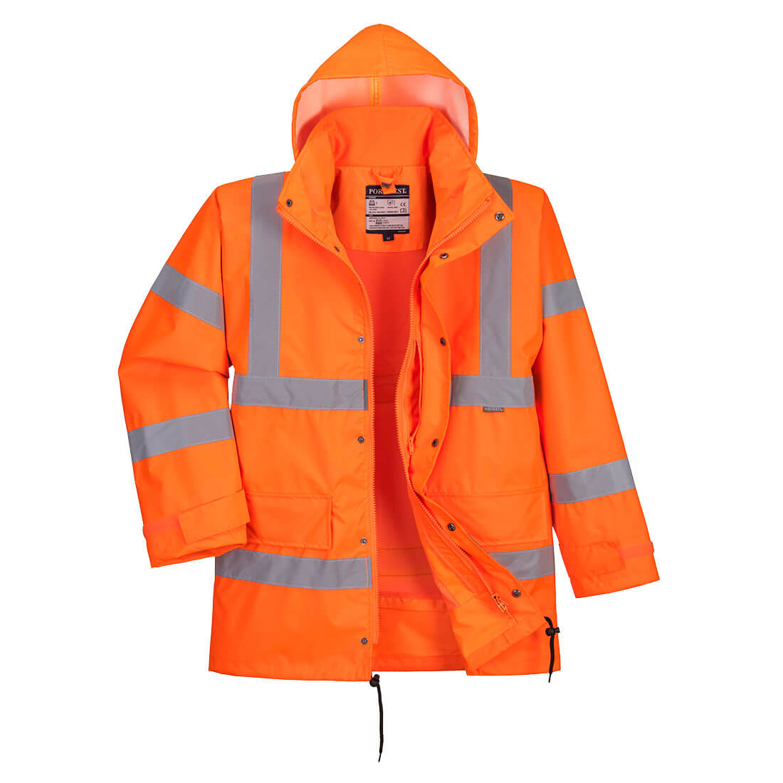 Portwest - Hi-Vis Breathable Interactive Rain Traffic Jacket - RT63