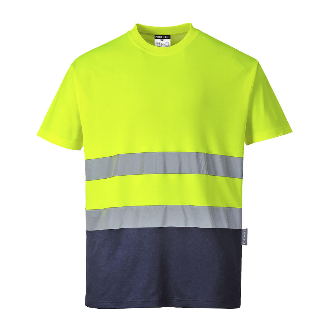 Portwest - Hi-Vis Cotton Comfort Contrast T-Shirt S/S - S173