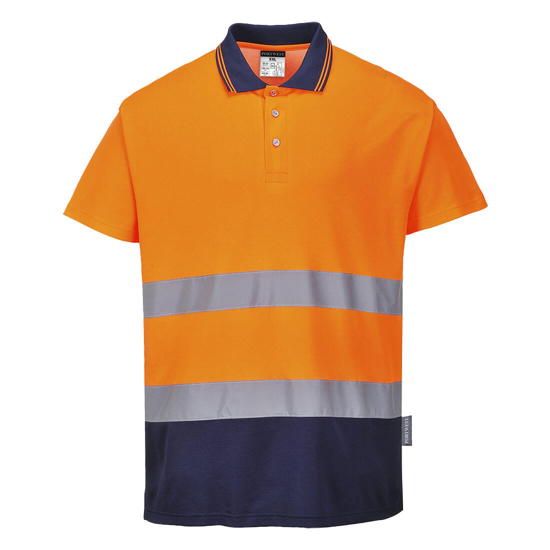 Portwest - Hi-Vis Cotton Comfort Contrast Polo Shirt S/S - S174