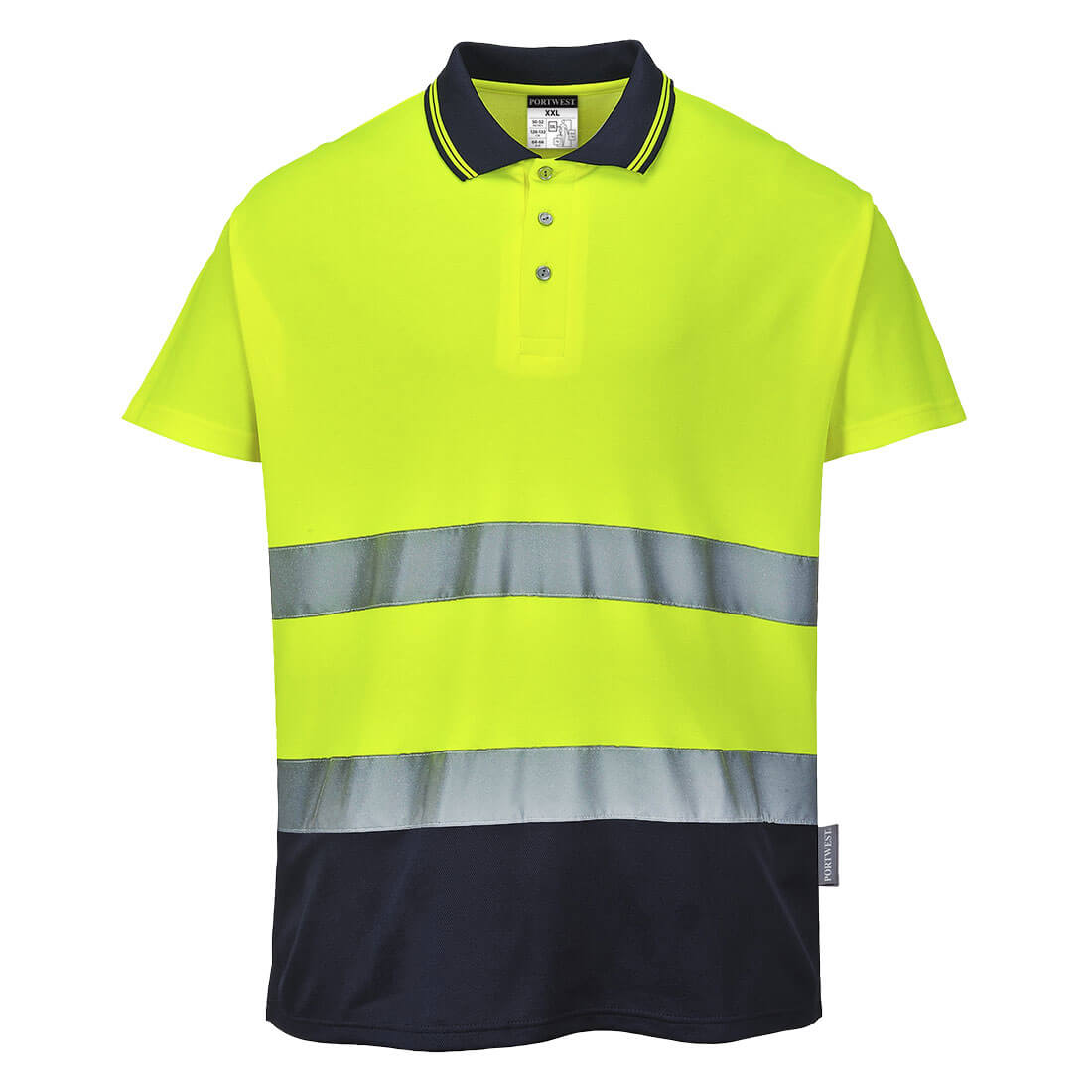 Portwest - Hi-Vis Cotton Comfort Contrast Polo Shirt S/S - S174