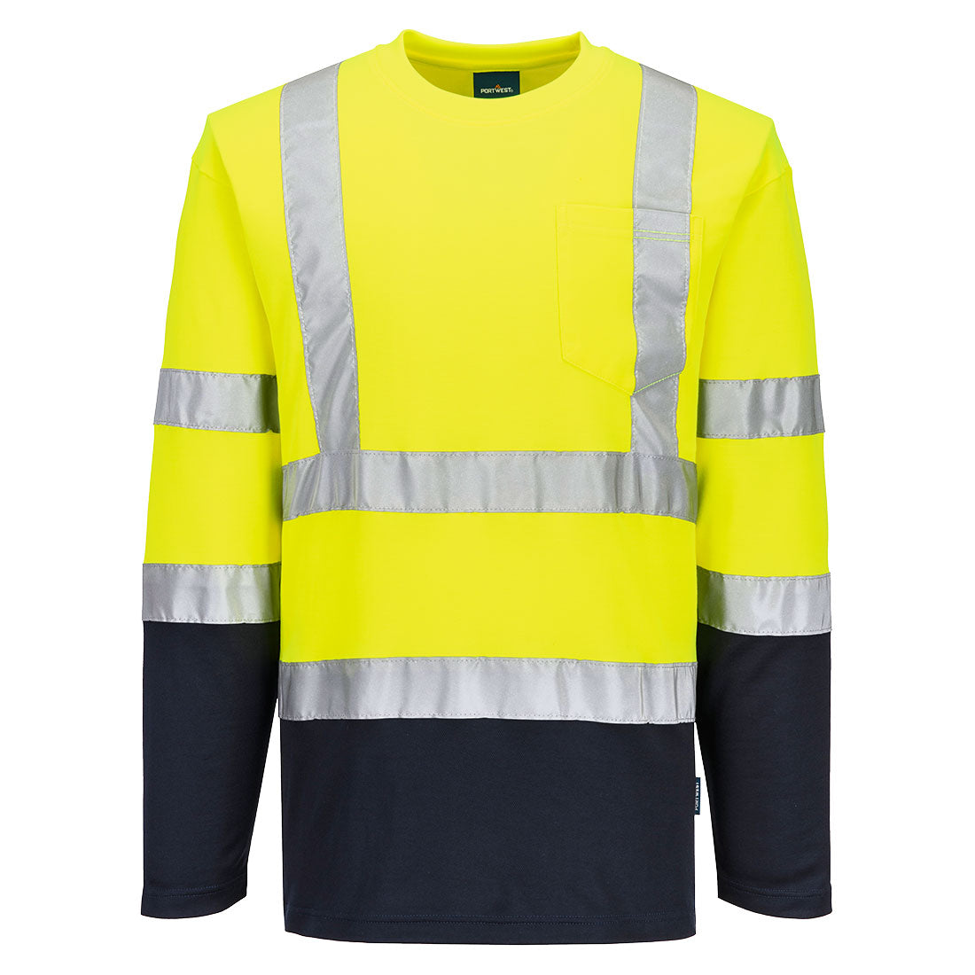 Portwest - Hi-Vis Cotton Comfort Contrast T-Shirt L/S - S280