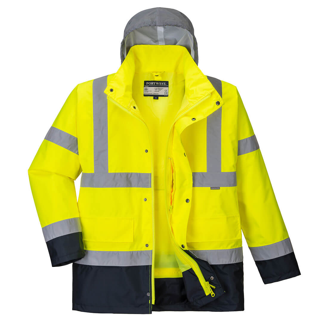 Portwest - Hi-Vis 4-in-1 Contrast Traffic Jacket - S471