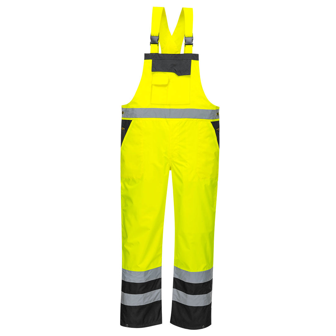 Portwest - Hi-Vis Breathable Contrast Rain Bib and Brace - S488