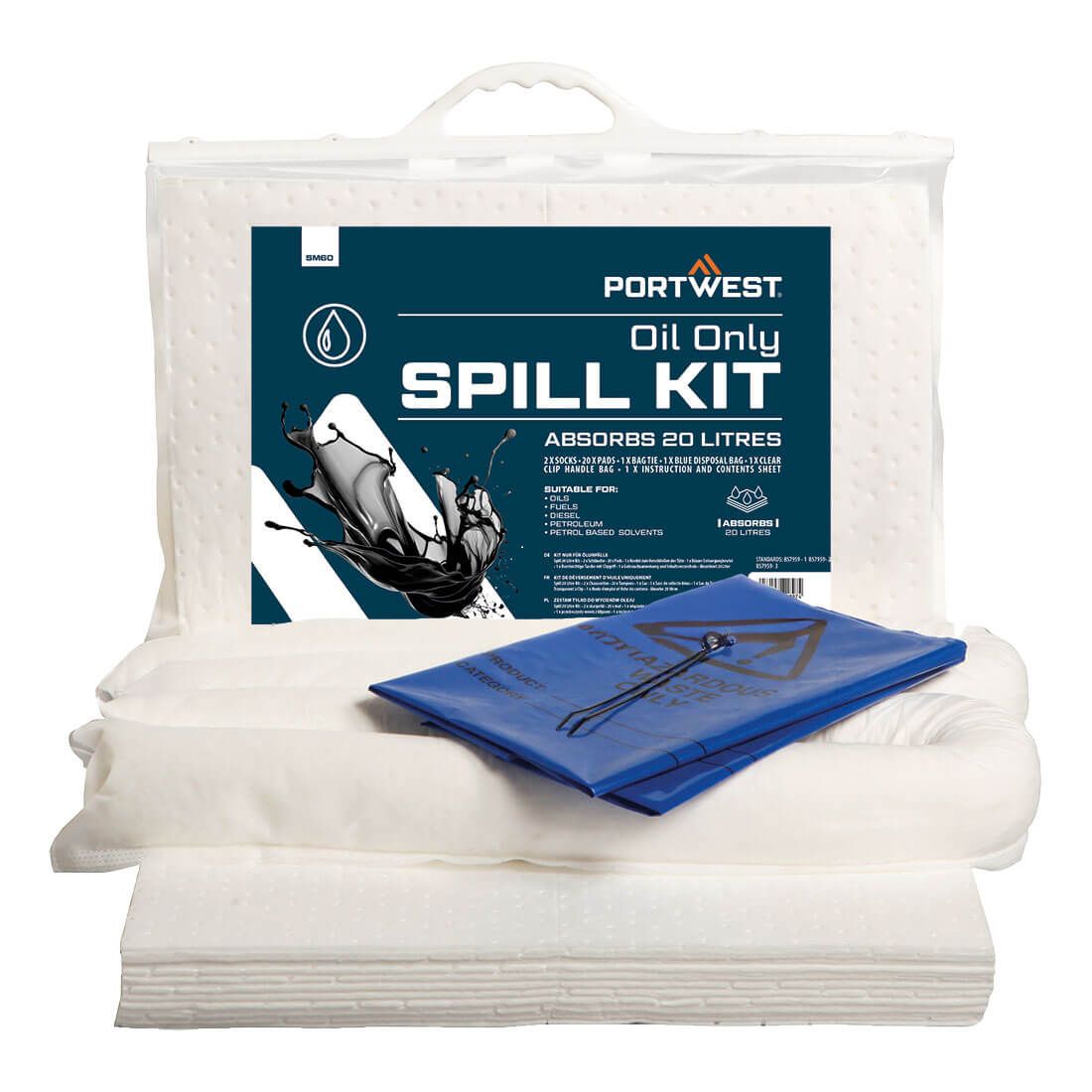 Portwest - 20 Litre Oil Only Kit - SM60