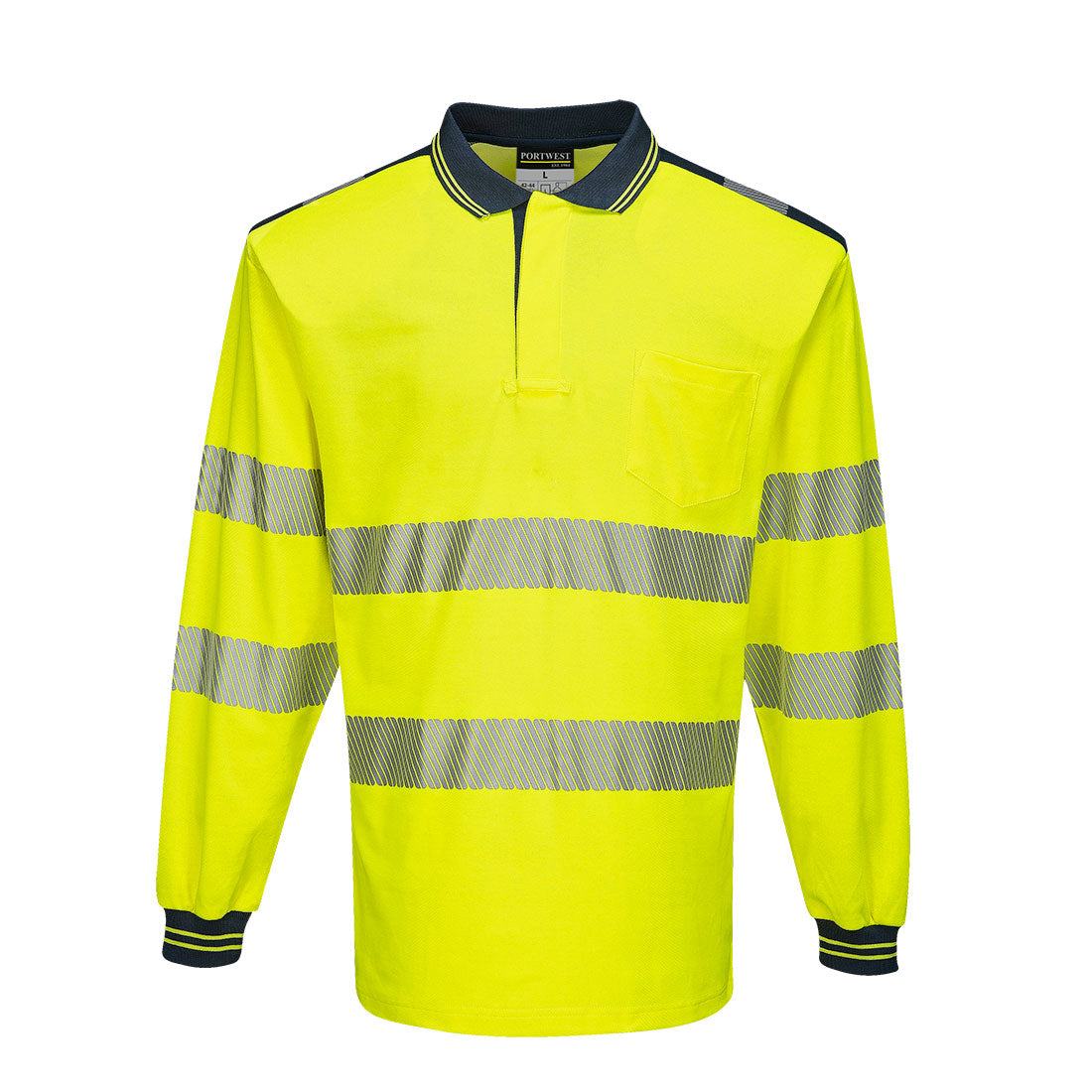 Portwest - PW3 Hi-Vis Cotton Comfort Polo Shirt L/S - T184