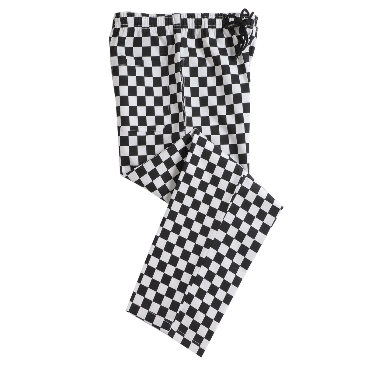 Dennys Unisex Printed Chefs Trousers - Check Black / S