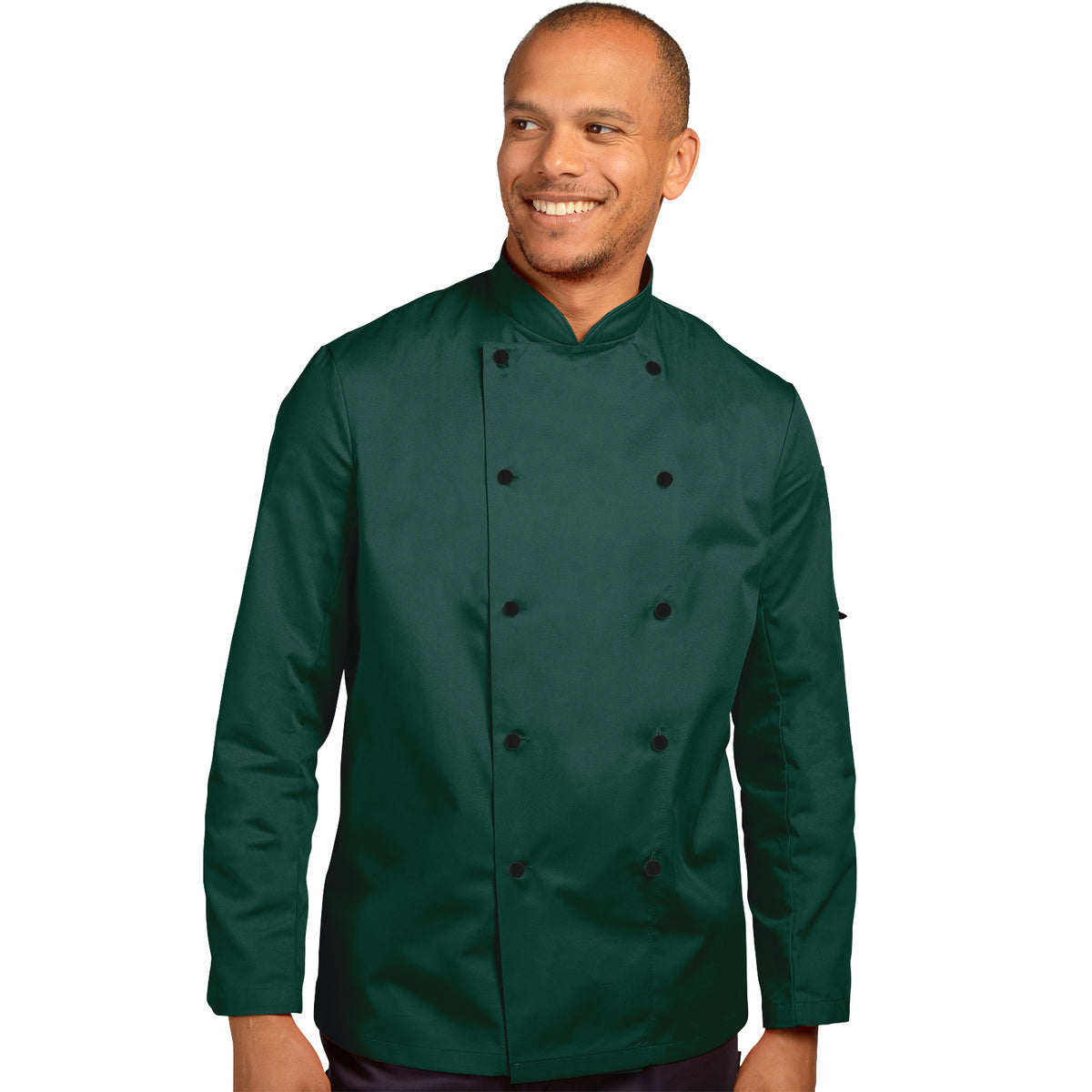 Dennys Long Sleeve Jacket in Colours - Bottle Green / 2XL