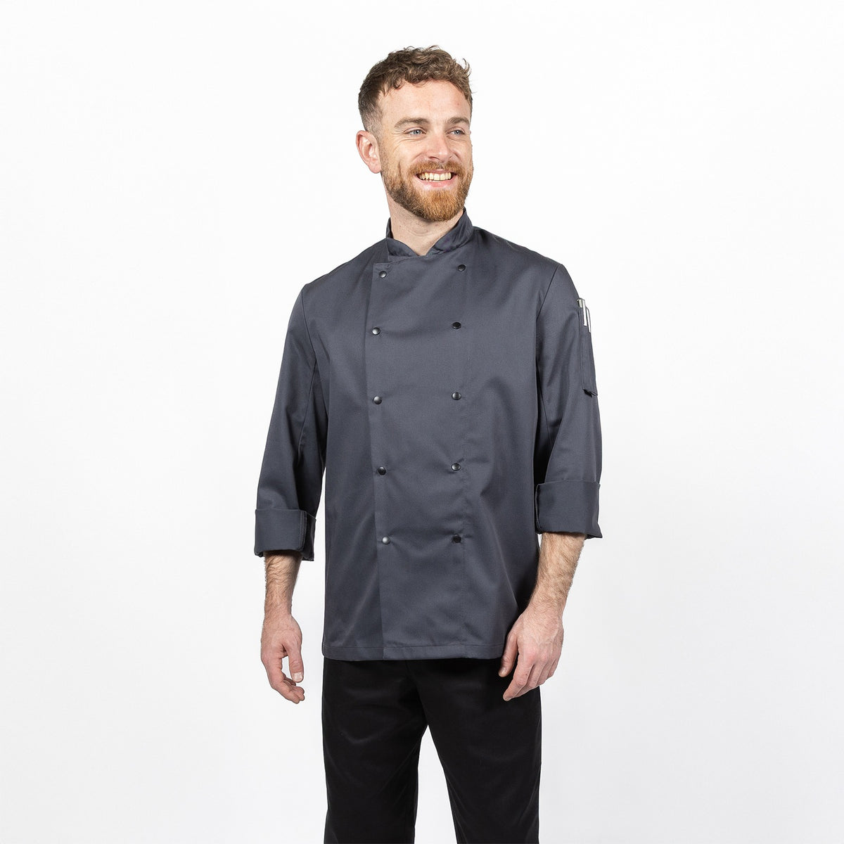 Dennys Long Sleeve Jacket in Colours - Storm Grey / XL
