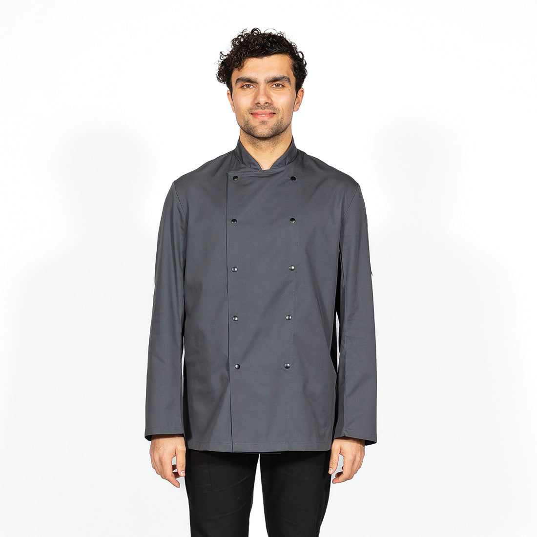 Dennys Short Sleeve Chefs Jacket in Colours - Storm Grey / 4XL