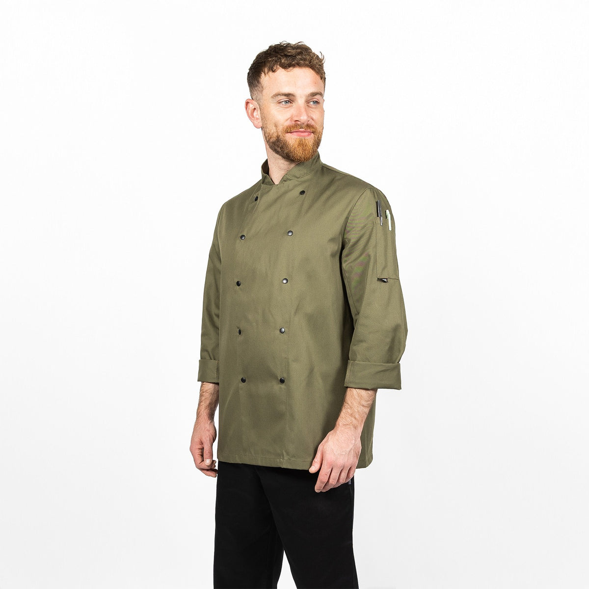 Dennys Long Sleeve Jacket in Colours - Olive / 3XL