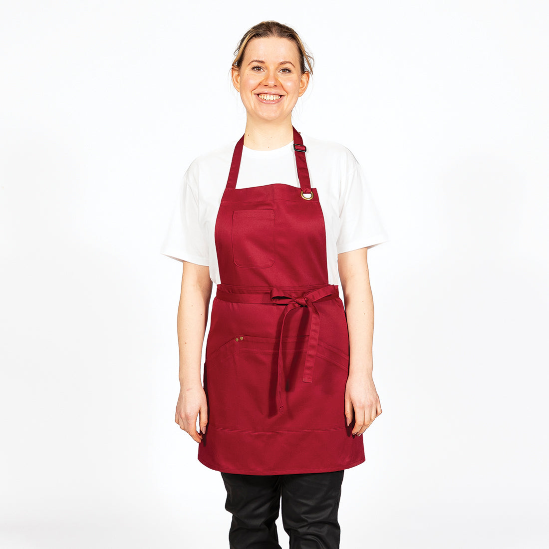 Le Chef Artisan Utility Apron - Claret