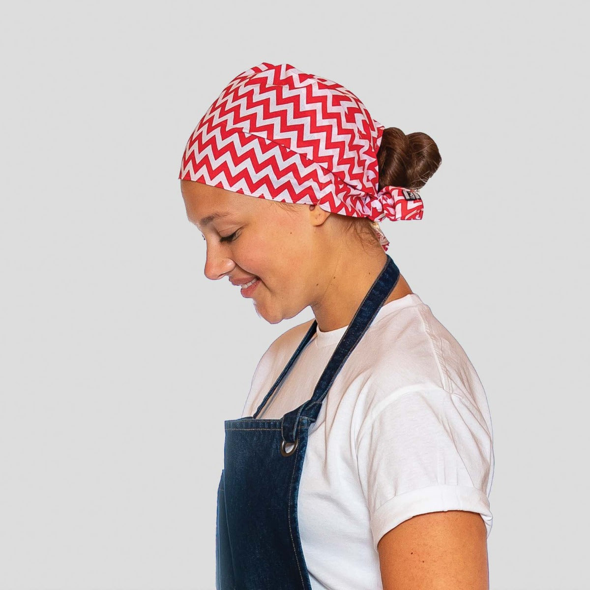 Le Chef Multiway Bandana/Necktie - Red ZigZag