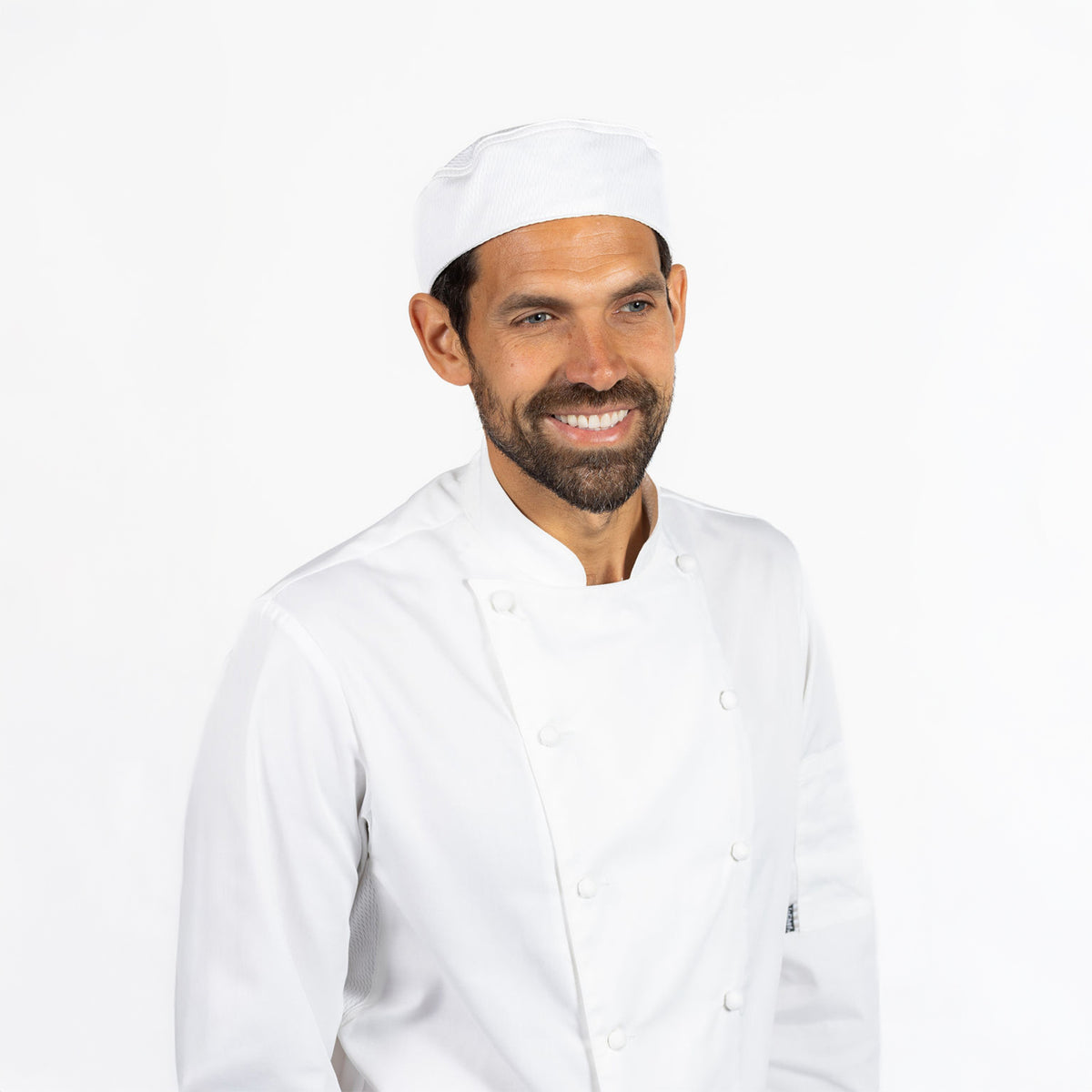 Le Chef StayCool Skull Cap - White / L