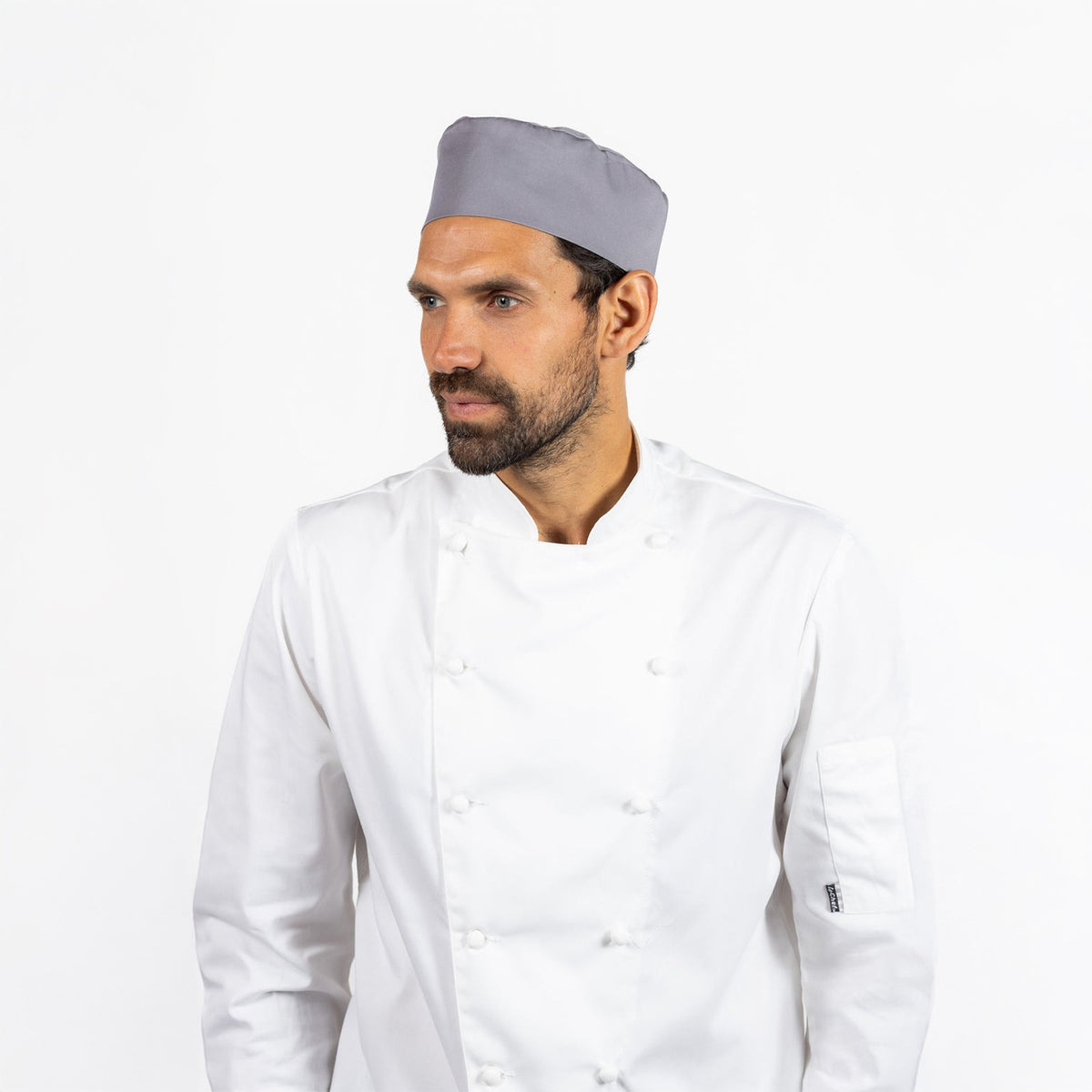 Le Chef Elasticated Skull Cap - Griffin Grey / M