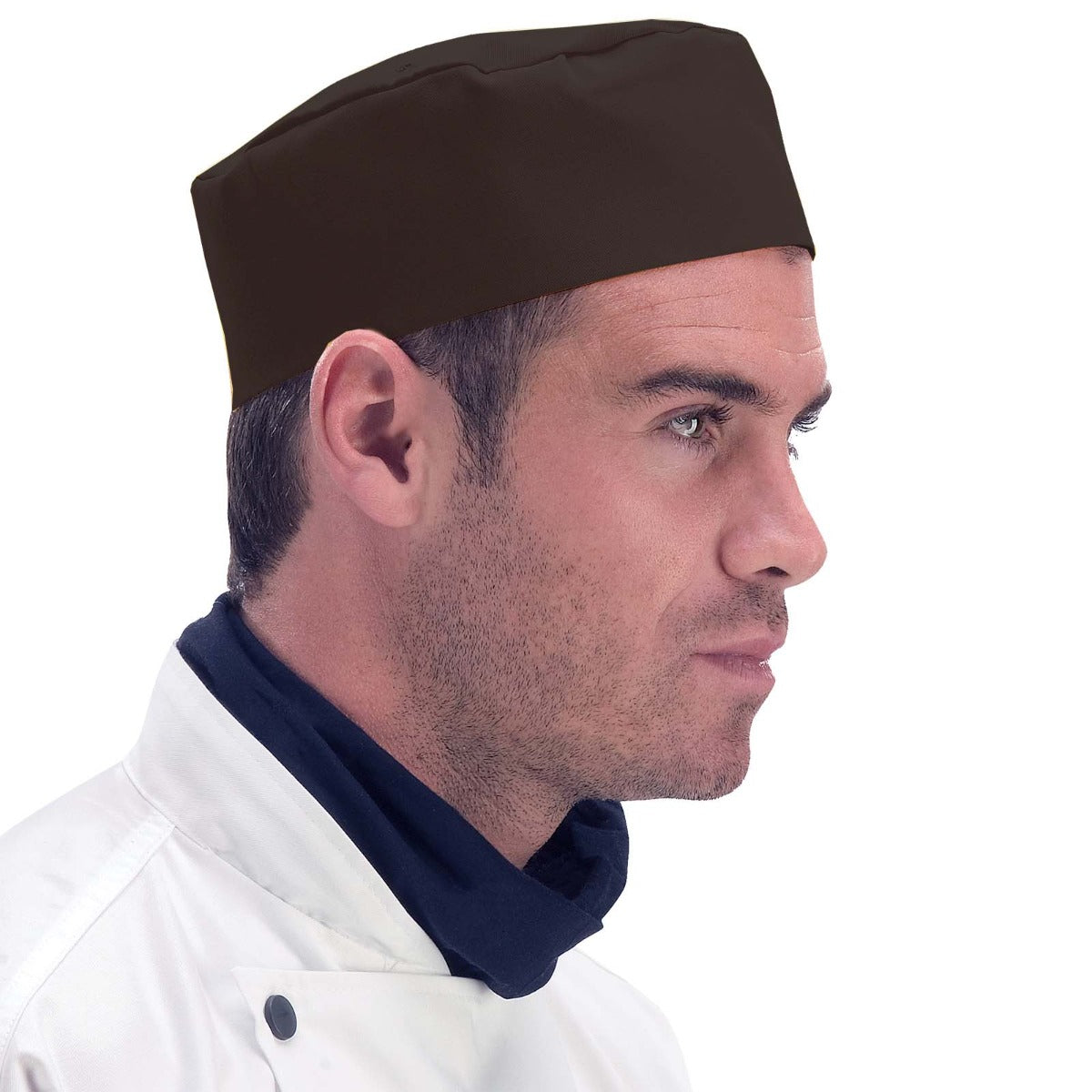Dennys Technicolour Skull Cap with Elastic Back - Peat / L