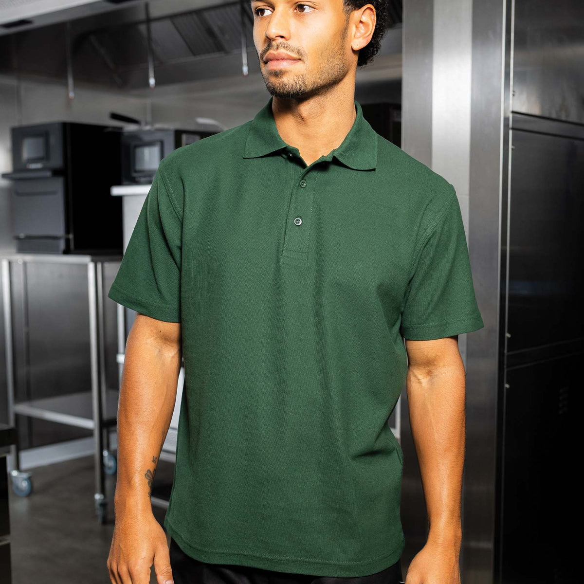 Dennys London Classic Polo Shirt - Bottle Green / 2XL