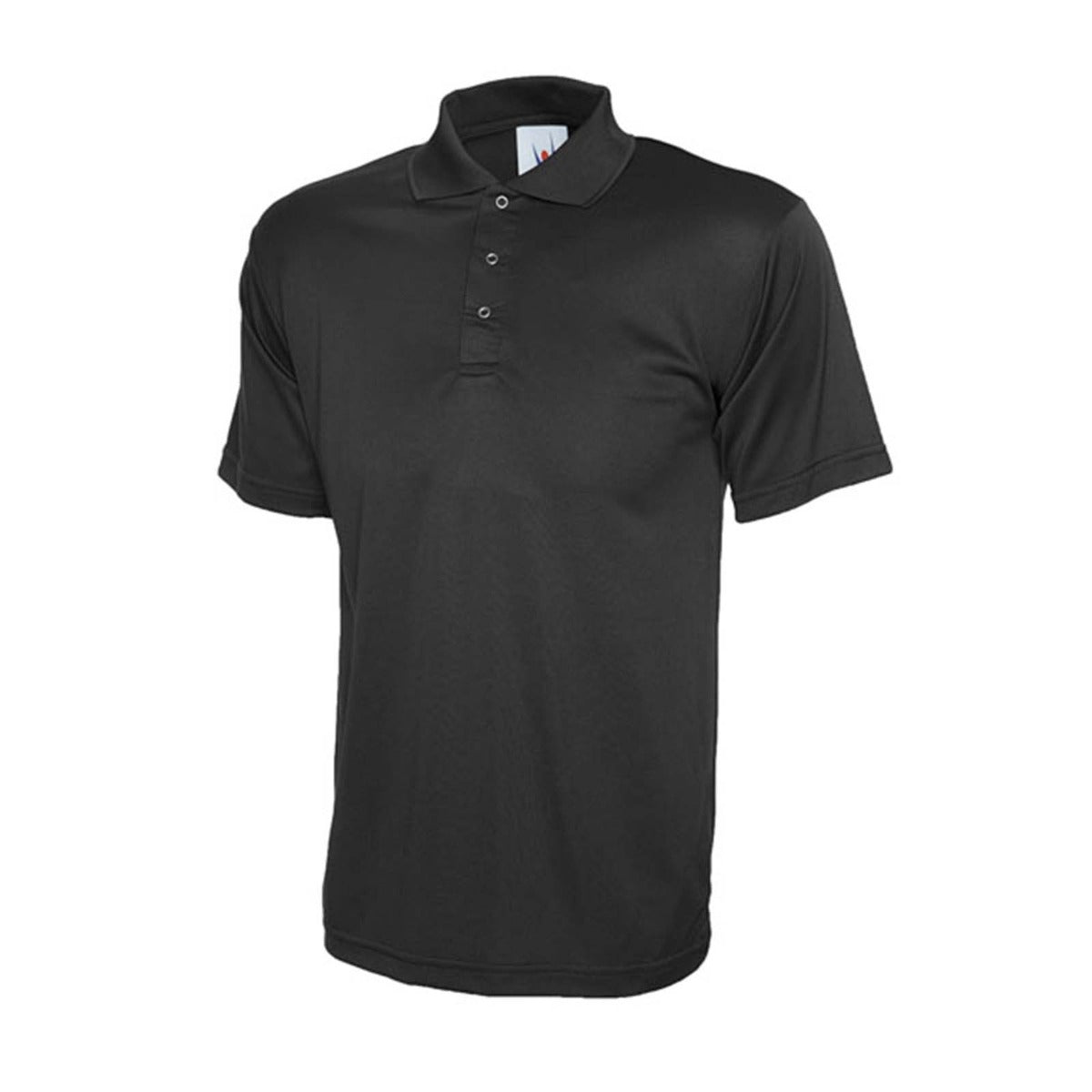 Uneek Unisex Polo Shirt - Black / 2XL