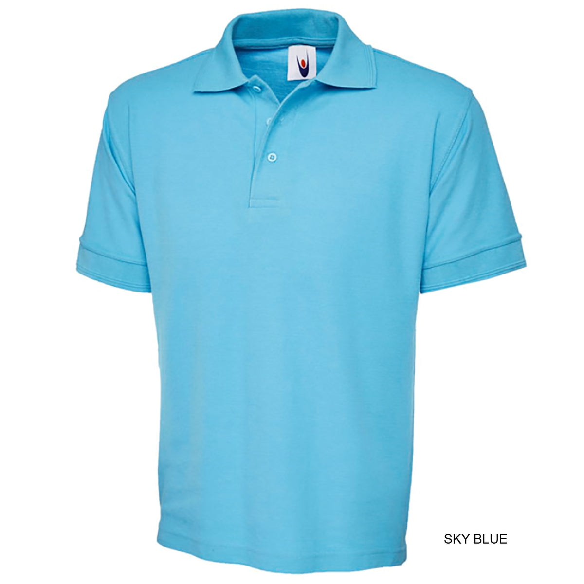 Dennys London Unisex Premium Polo Shirt - Sky Blue / 2XL
