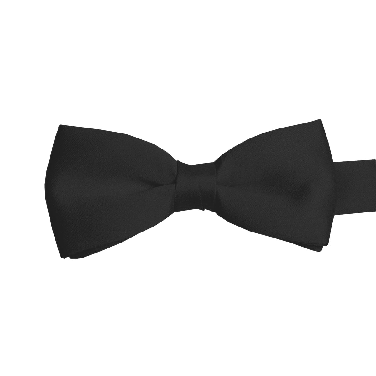 Dennys Black Bow Tie on Self-Material Band - Black