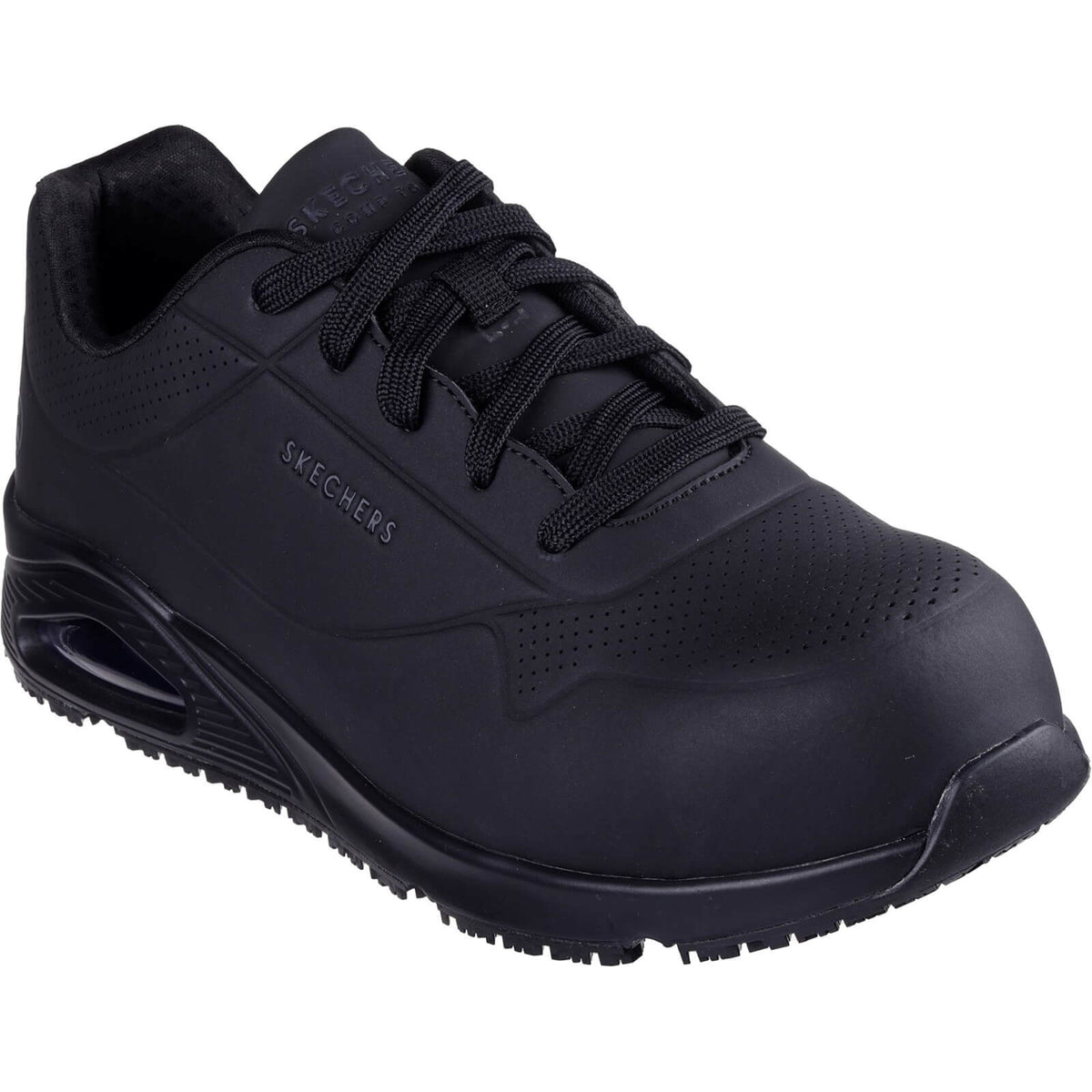 Skechers Uno SR Doltin Safety Trainer - Black / 6