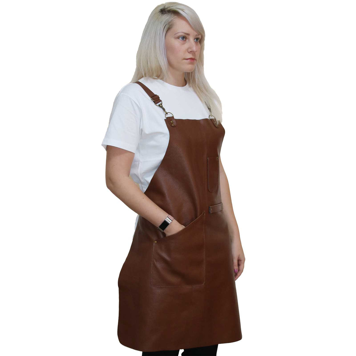 Joseph Alan Leather Apron - Brown