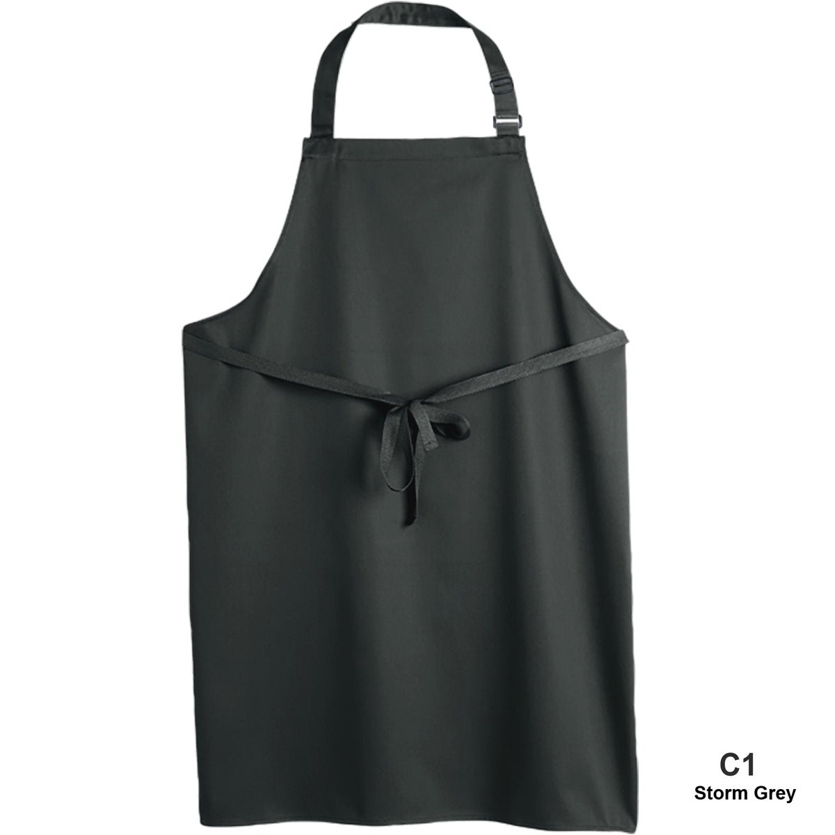 Dennys Recycled Bib Aprons - Huge Range of Colours - Storm Grey