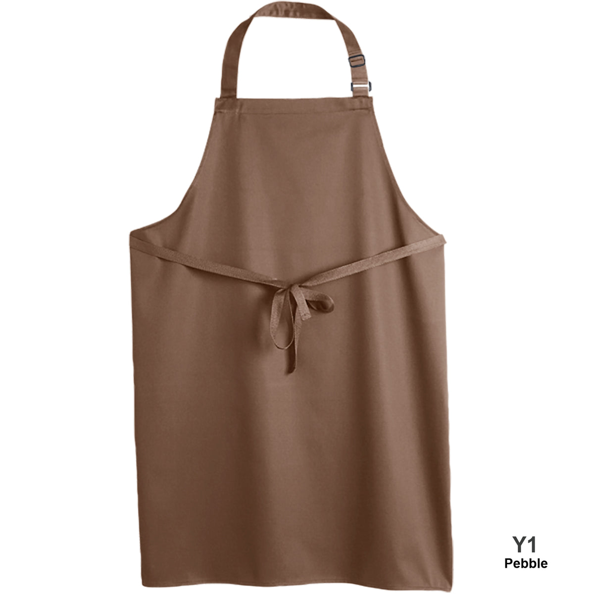Dennys Recycled Bib Aprons - Huge Range of Colours - Pebble